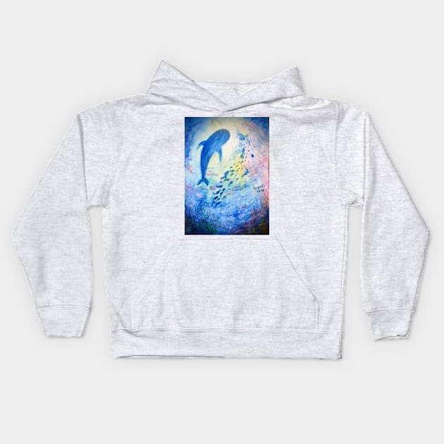 Underwater sun Kids Hoodie by Sangeetacs